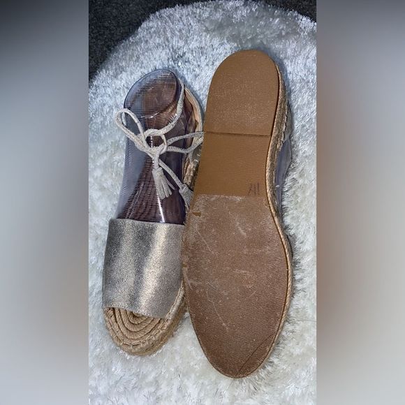 Splendid | Edna Metallic Leather Espadrilles - Picture 3 of 11